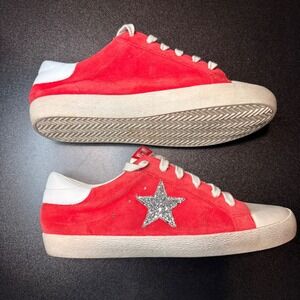 Mi.im Shoes Sneaker Skylar Red size 9 low top star glitter tennis shoes lace up